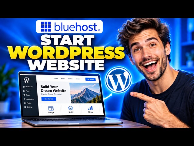 How to Start a WordPress Website with Bluehost 🔥 (2026 Tutorial)