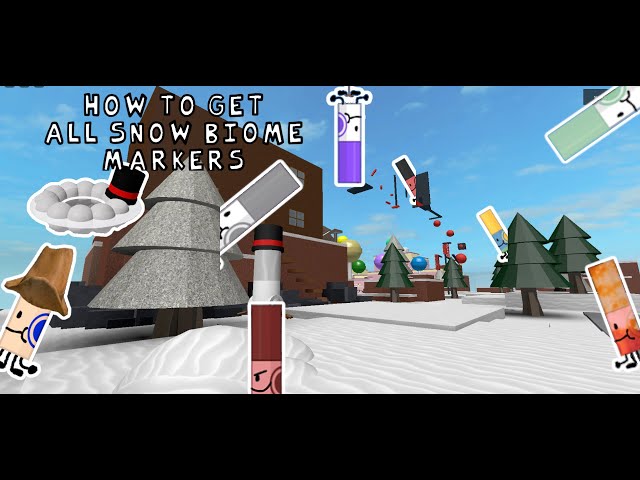 HOW TO GET ALL SNOW BIOME MARKERS IN ROBLOX FIND THE MARKERS