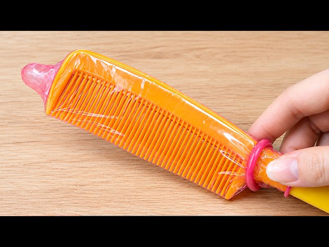Why Didn’t I Know This! Put a Hair Comb into a Condom Mold and Watch This Tool Work Like Magic!