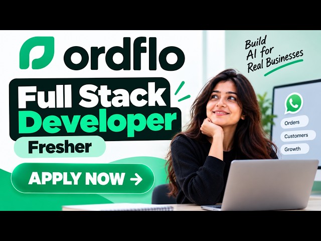 🔥 ordflo Hiring 2026 | Full Stack Developer | 0–1 Years | ₹8.5–9.5 LPA | Remote | Off Campus 2026
