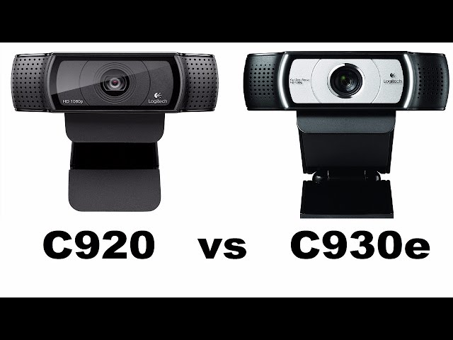 Logitech webcam C920 vs C930e comparison video