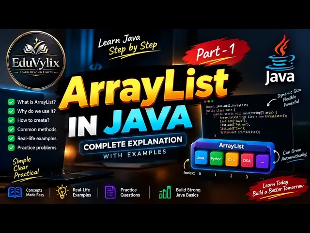 Java ArrayList Part 1 | List Concept, Syntax & add() Method Explained