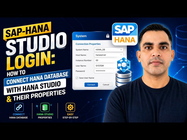 SAP-HANA Studio Login: How To Connect HANA DataBase with HANA Studio & Their Properties #saphana