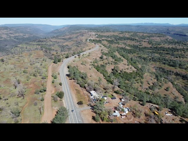 4K View of North Bidwell Park near the Peregrine Point Disc Golf Course outside of Chico, California
