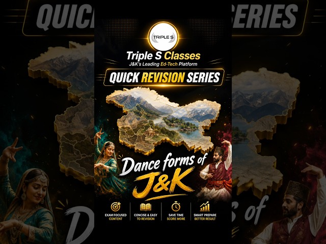J&K Dance Forms | Quick Revision Series | JKSSB JKPSC 2026 @TripleSClasses