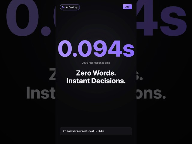 π§ Jev AI: Answers in 0.094 Seconds