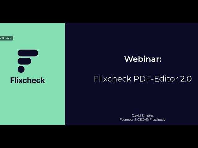 Webinar PDF-Editor 2.0