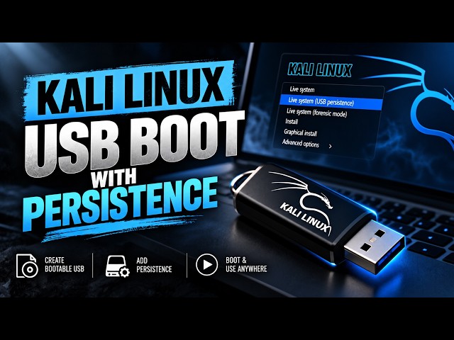 Kali Linux USB Live Boot With Persistence in 2026 - Working Method ( Hindi )