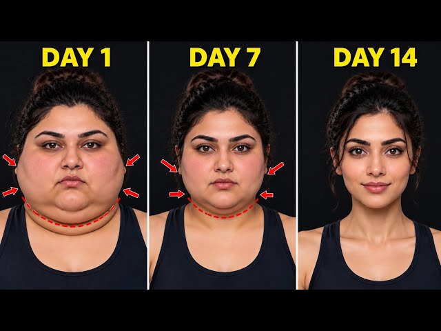 Face Fat Loss Workout 🔥 | Slim Face & Reduce Chubby Cheeks | 10 Min