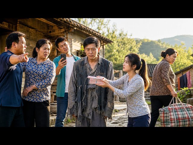 离家18年的亿万神豪装乞丐回乡借钱，亲大哥大嫂赶他滚，亲三弟只转2元羞辱，青梅朵朵却掏出全部5000块救急，下一秒西装助理捧一箱现金现身，他当众求婚：跟我进城当豪门女主人