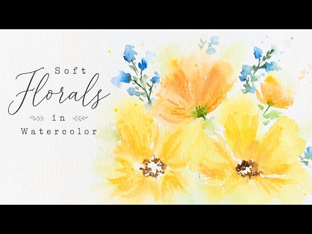 Perfectly Imperfect Watercolor Flowers | Loose Watercolor Tutorial