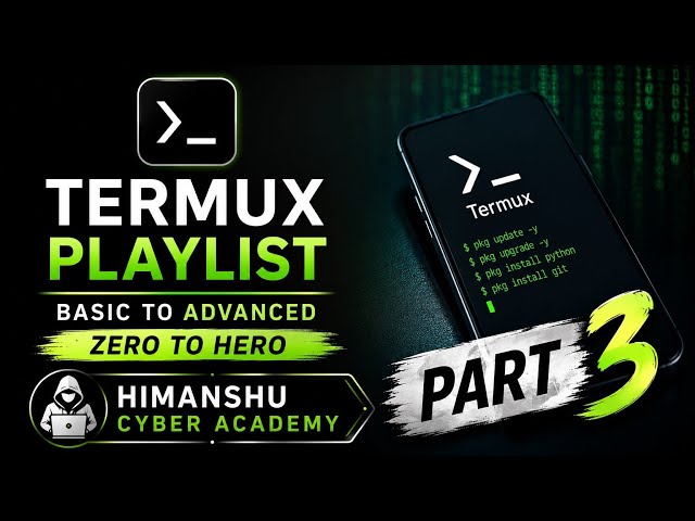 Part 3 termux course and playlest 10 most termux command in detal splane with me#termuxcousre#termux