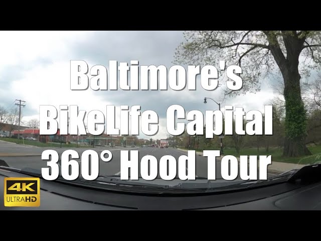 360° Virtual Driving Tour Baltimore Hoods 4K | Exploring Charm City Kings Area Chino Outside Chillin