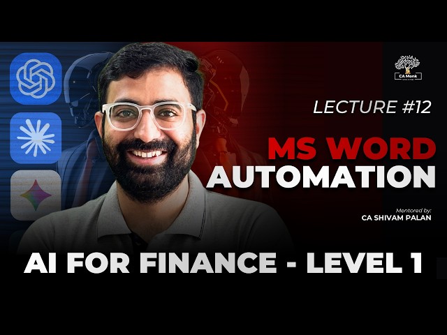 AI for Finance | FULL COURSE - Lecture 12 MS Word (VBA Coding)