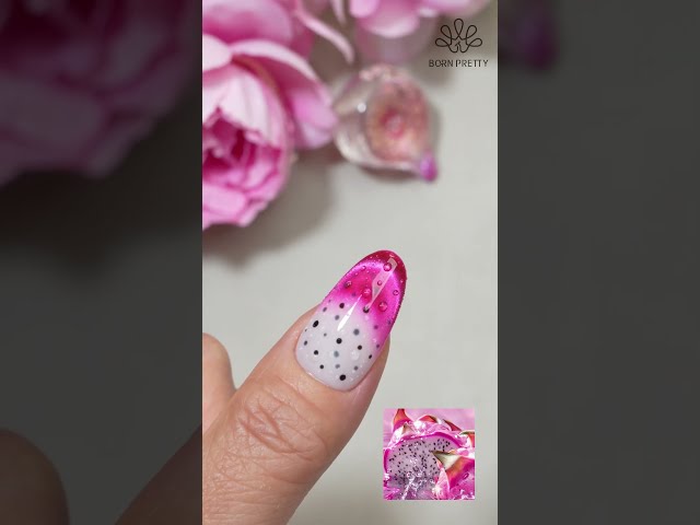 Waterdrop Pitaya Nail Art | BORN PRETTY