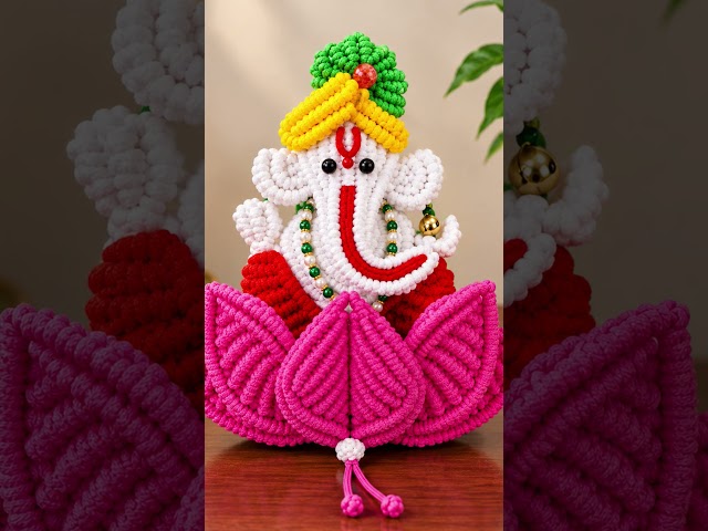 Macrame little ganesha/#macrametutorial /#macrame #diy