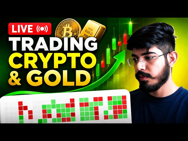 Crypto & Gold LIVE Trading Hindi {VERTICAL} | Bitcoin, Gold & Forex Live Analysis | 27 Sep