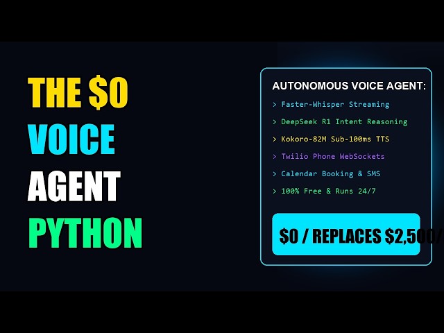 Build a 24/7 Autonomous AI Voice Agent in Python for $0 (Inbound & Outbound Calls on Auto-Pilot)