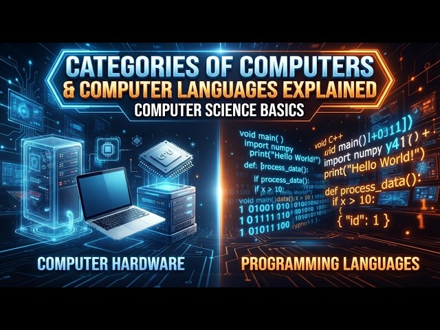 Categories of Computers & Computer Languages Explained | Computer Science Basics