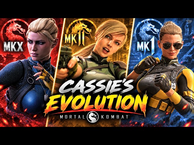 Cassie Cage Evolution in Mortal Kombat
