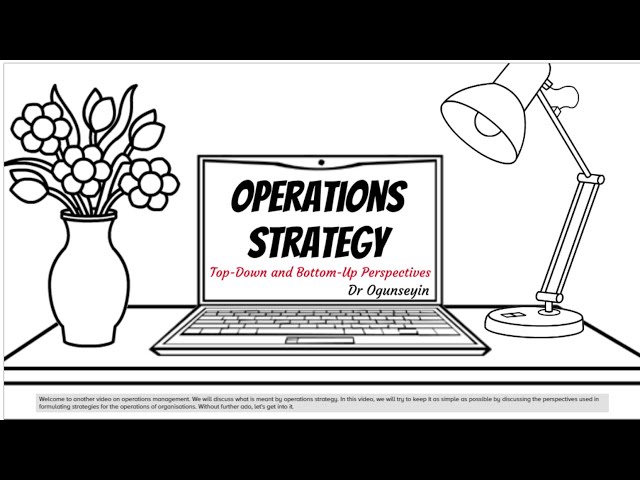 Operations Strategy Part 1