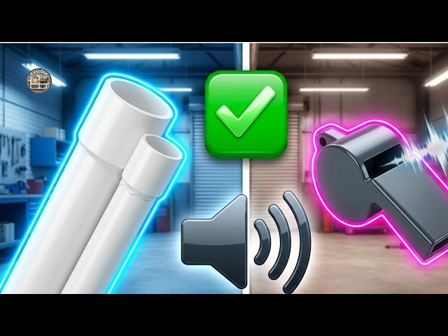 Craft a Super Loud PVC Whistle and Custom Hammer Shock Absorber 🔊🔨 | PVC DIY