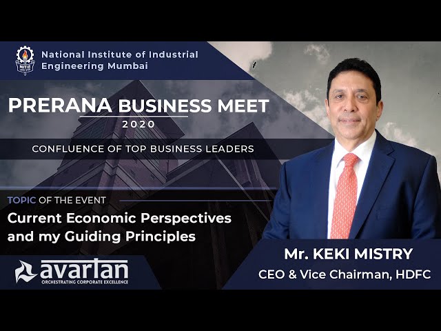 NITIE Prerana Business Meet 2020 || Mr. Keki Mistry, Vice Chairman & CEO, HDFC || NITIE Mumbai