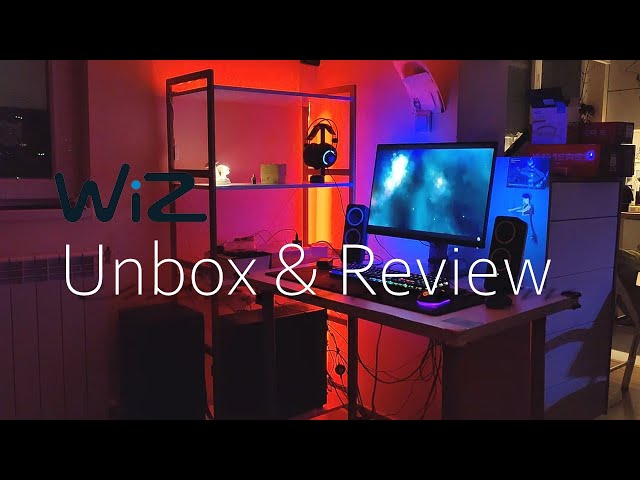 WiZ RGB LED Strip Starter kit unbox, install & review