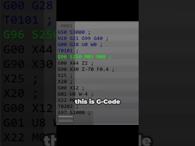 Learn CNC G-Code in 20 seconds || CNC Beginner #shorts #cnc #machine