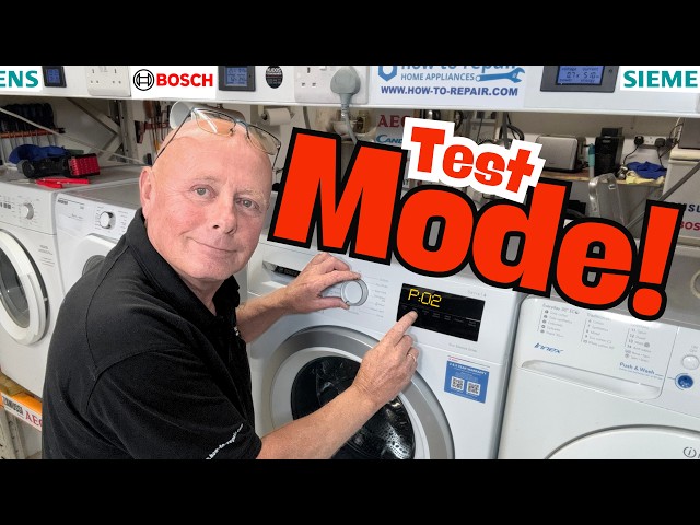 Bosch Siemens Washing Machine Service Test Mode Diagnostic Sequence & Error Fault Codes