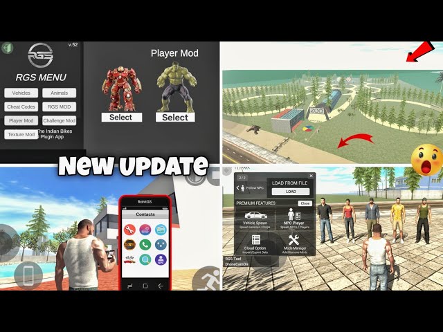 Indian Bikes Driving 3D🥰 New Update Secret Cheat Codes🤔 NPC Option🤩 Plugin Player Mod😱 New Zoo🏞️ #1