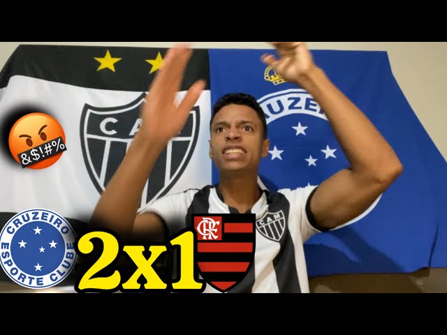 REACT CRUZEIRO 2-1 FLAMENGO HIGHLIGHTS | ATLETICO MINEIRO FAN FURIOUS OVER CRUZEIRO'S COMEBACK