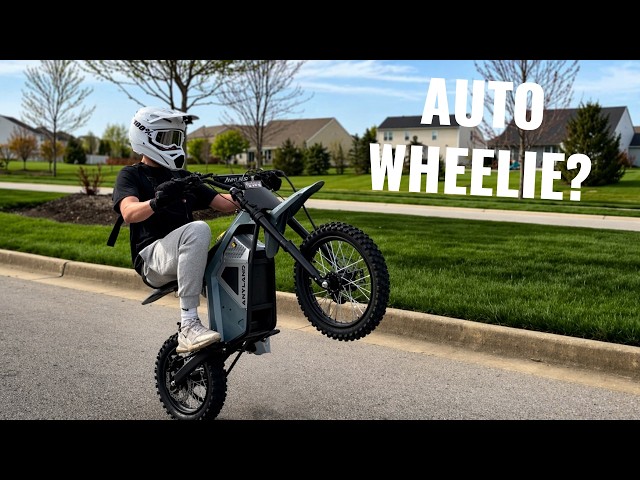 This E-Bike wheelies Itself!