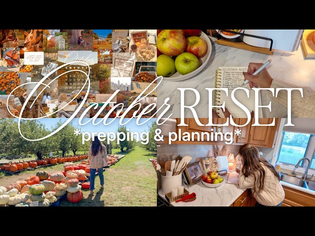 OCTOBER RESET ROUTINE *getting my life together + fall planning* 🧺🤎🍂