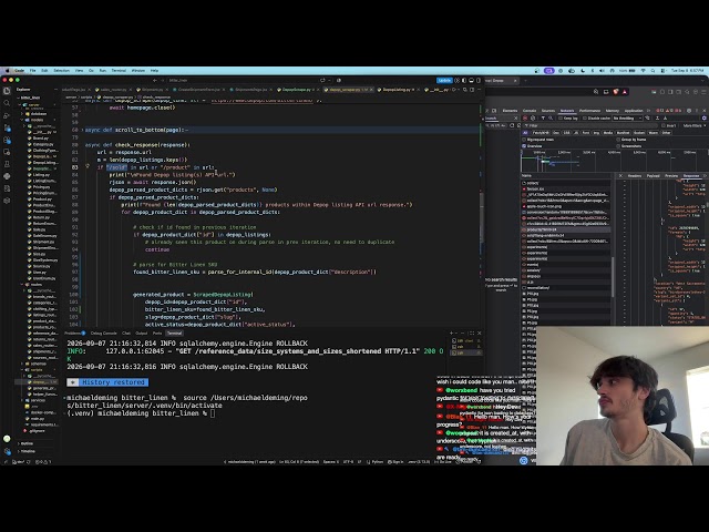 Programming React Frontend + Python Backend SQLAlchemy (PG), FastAPI, Pydantic | 09-08-2026