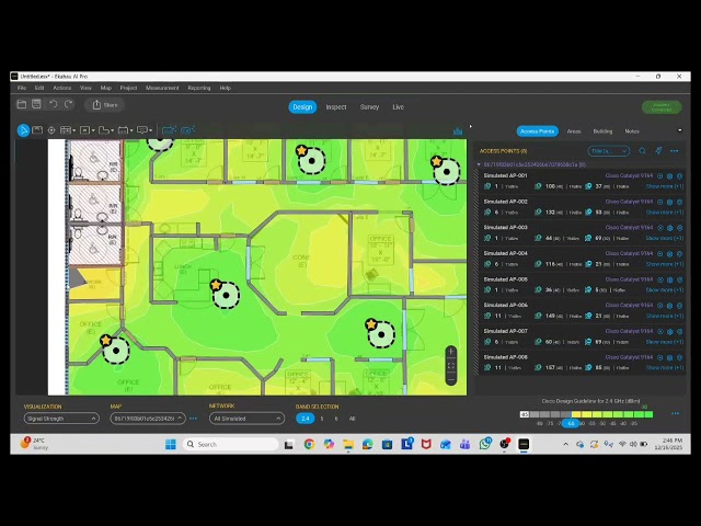 How to Add floor map and do predictive design in Ekahau AI Pro