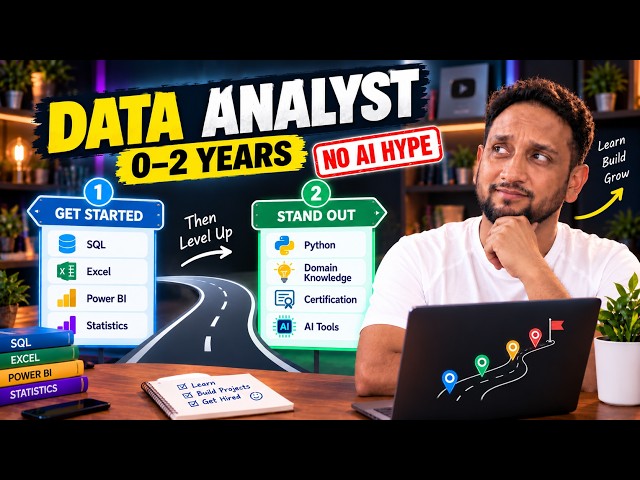 Data Analyst Roadmap for 0-2 Years Experience (No AI Hype)