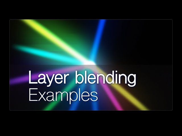 Layer blending Examples