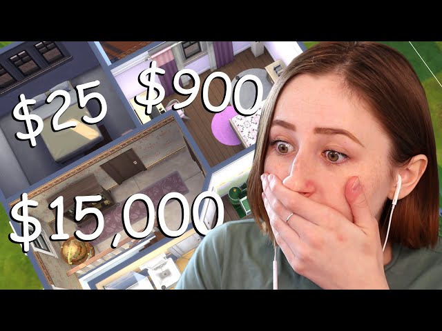 Building in The Sims but Each Room is a Different Budget
