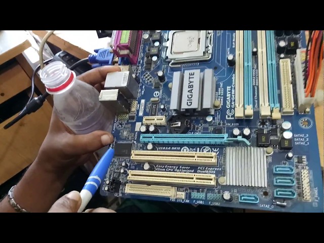 how to repair  Gigabyte desktop mother board   power problem | bangla tutorial