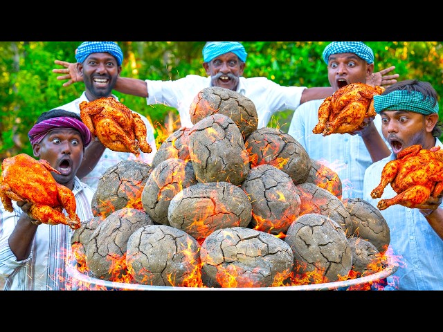 MUD CHICKEN | Whole Chicken Cooked in Covered Clay | Ancient Cooking Method | Village Chicken Recipe