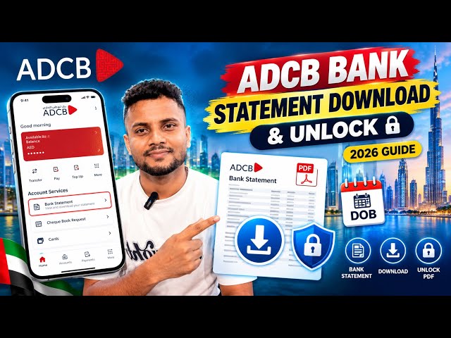 How to Download ADCB Bank Statement Online | UAE 2026