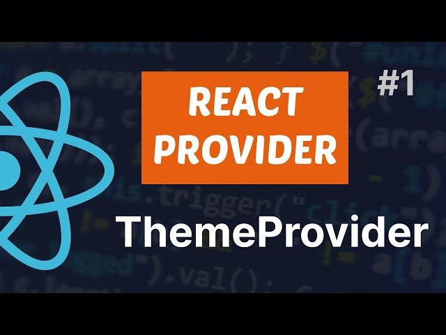 Провайдер темы в React JS за 7 минут | React Theme Provider