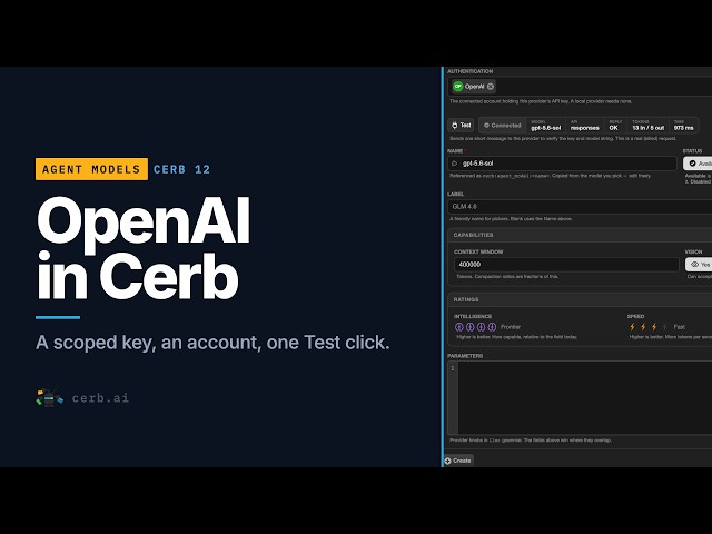 Use OpenAI's models in Cerb