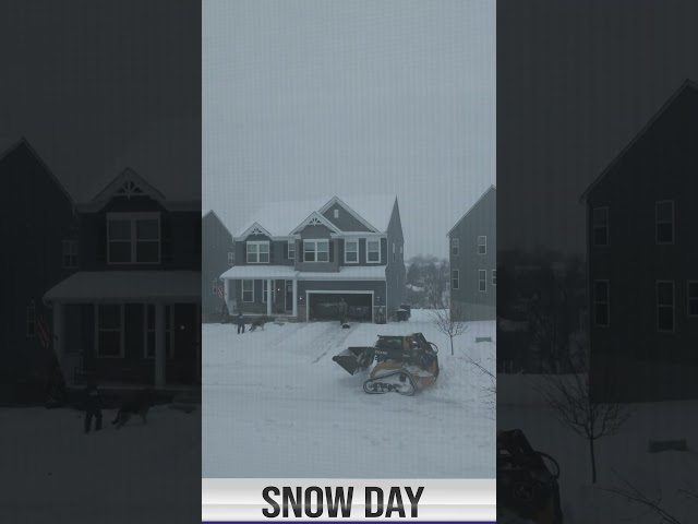 This snow removal is too satisfying #snowplow #asmr #shorts