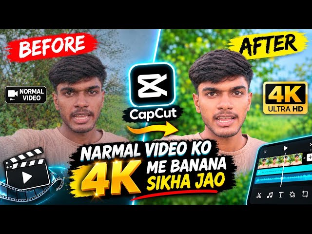 Trending 4K 8K 16K Video Editing Tutorial | Ultra HD Quality Video Editing | Capcut 4k Quality 