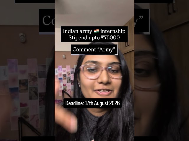 Indian Army Internship 2026