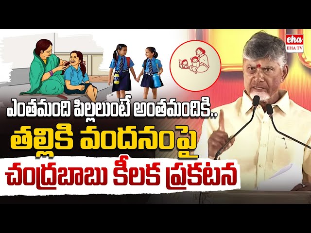 Date Fixed for Implementation of Talliki Vandanam Scheme? : CM Chandraabu | EHA TV