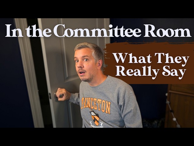 Inside the Admissions Committee Room: Who Gets In—and Who Gets Rejected?