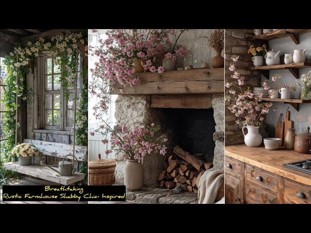 🌾 RUSTIC ANTIQUE 🌾 Farmhouse decorating ideas & design with a touch of Shabby Chic Vintage style